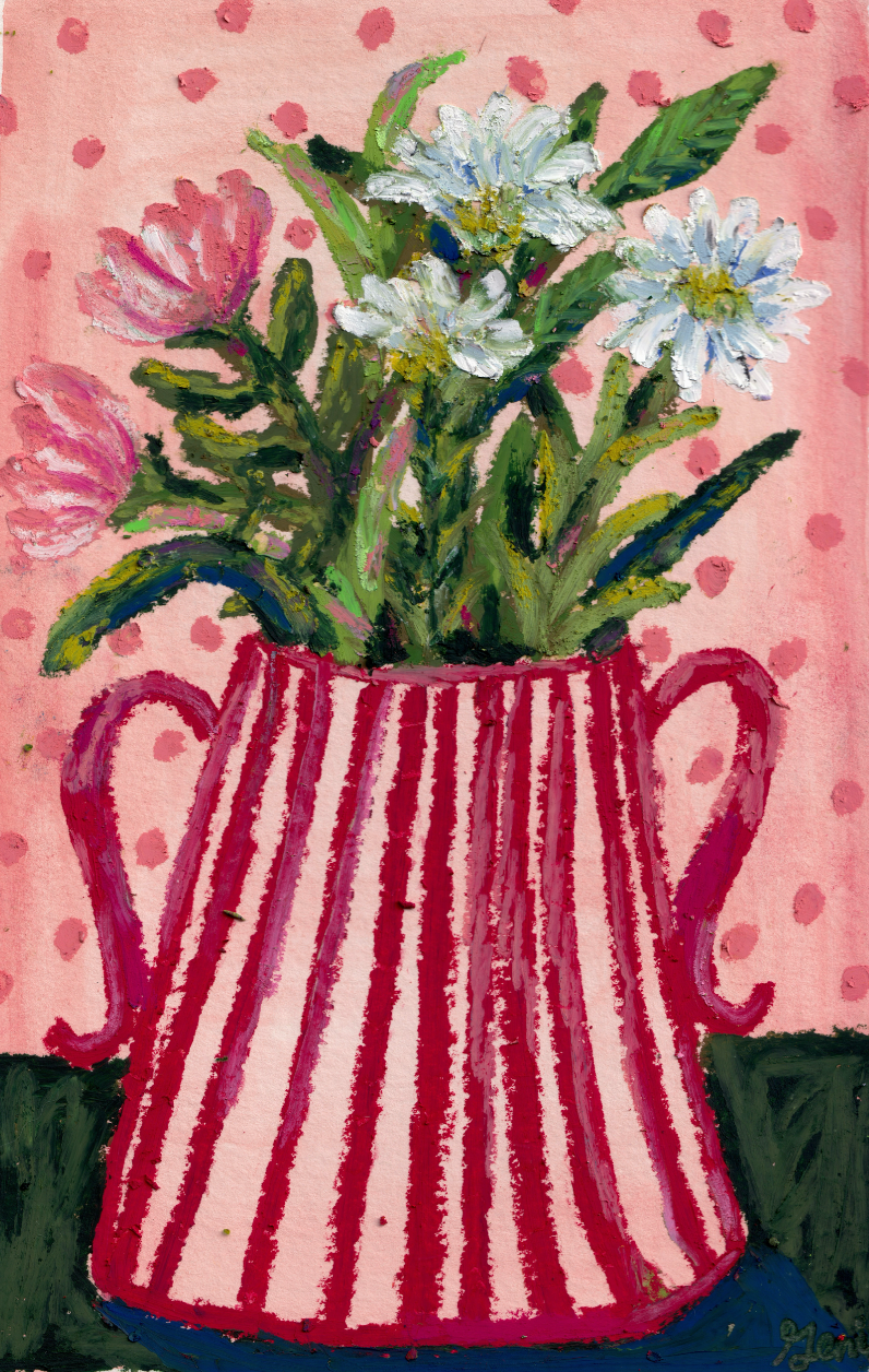 Dots + Stripes Vase